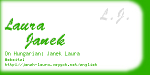 laura janek business card